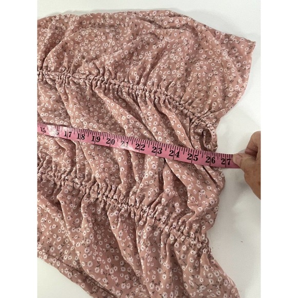 SHEIN Womens Dress SzM US 6 Adjustable Length Floral Print Spaghetti Straps - Picture 7 of 10